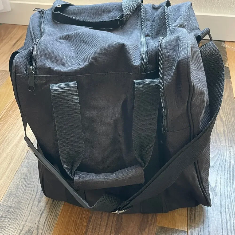 Brunswick Black Bowling Ball Bag Shoe Accessory Tote Shoulder Strap